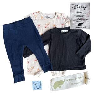 Disney x Monica + Andy Bodysuit 3-pc Top and Bottoms Bundle Baby Sz 12-24 Months